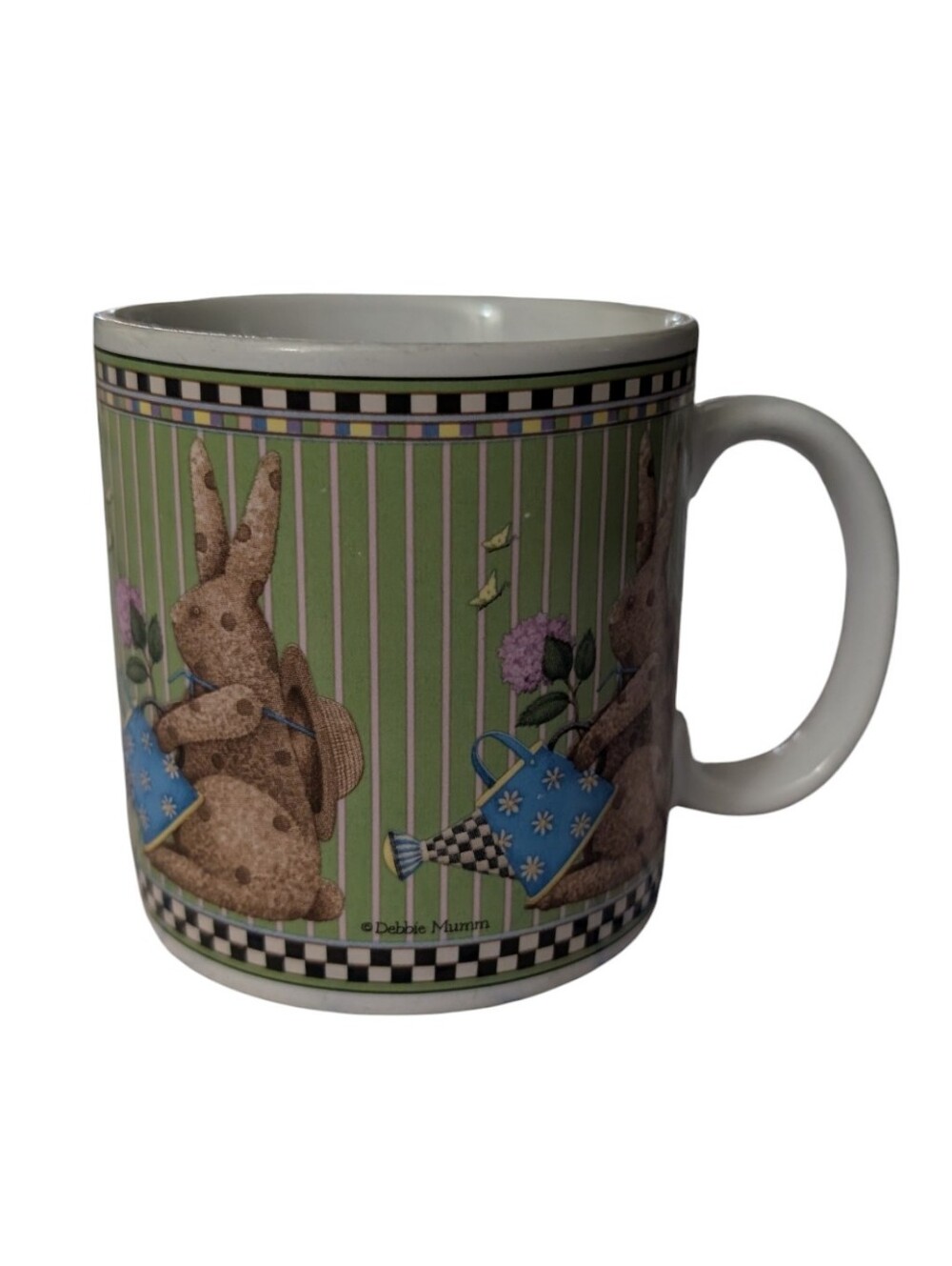 FREE! Debbie Mumm Easter Green Bunny Vintage 1998 Mug